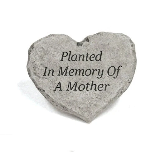 Heart Stone Planted In Memory Of A Mother