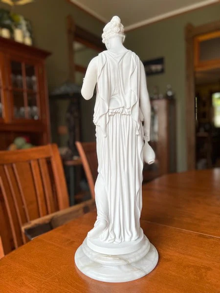 Hebe Goddess of Youth Marble Statue 26" H - Image 4