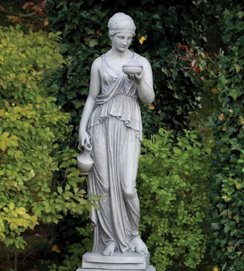 Hebe Sculpture 63.5" High Water Feature Life-Size Statue - Image 4