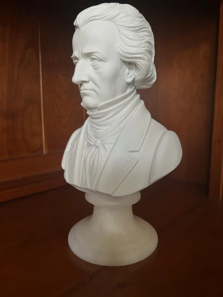 Hector Berlioz Composer Bust Marble Statue - Image 4