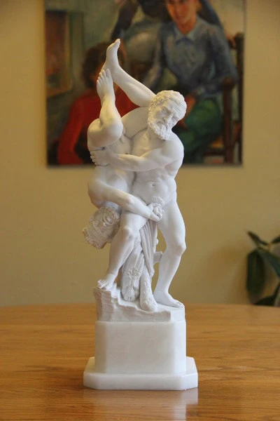Hercules and Diomedes Marble Statue - Image 2