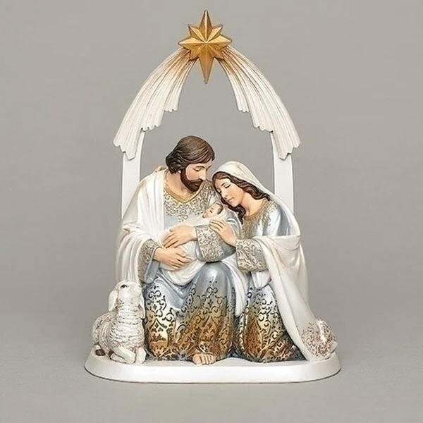 Holy Family Nativity Gold Ombre Statue