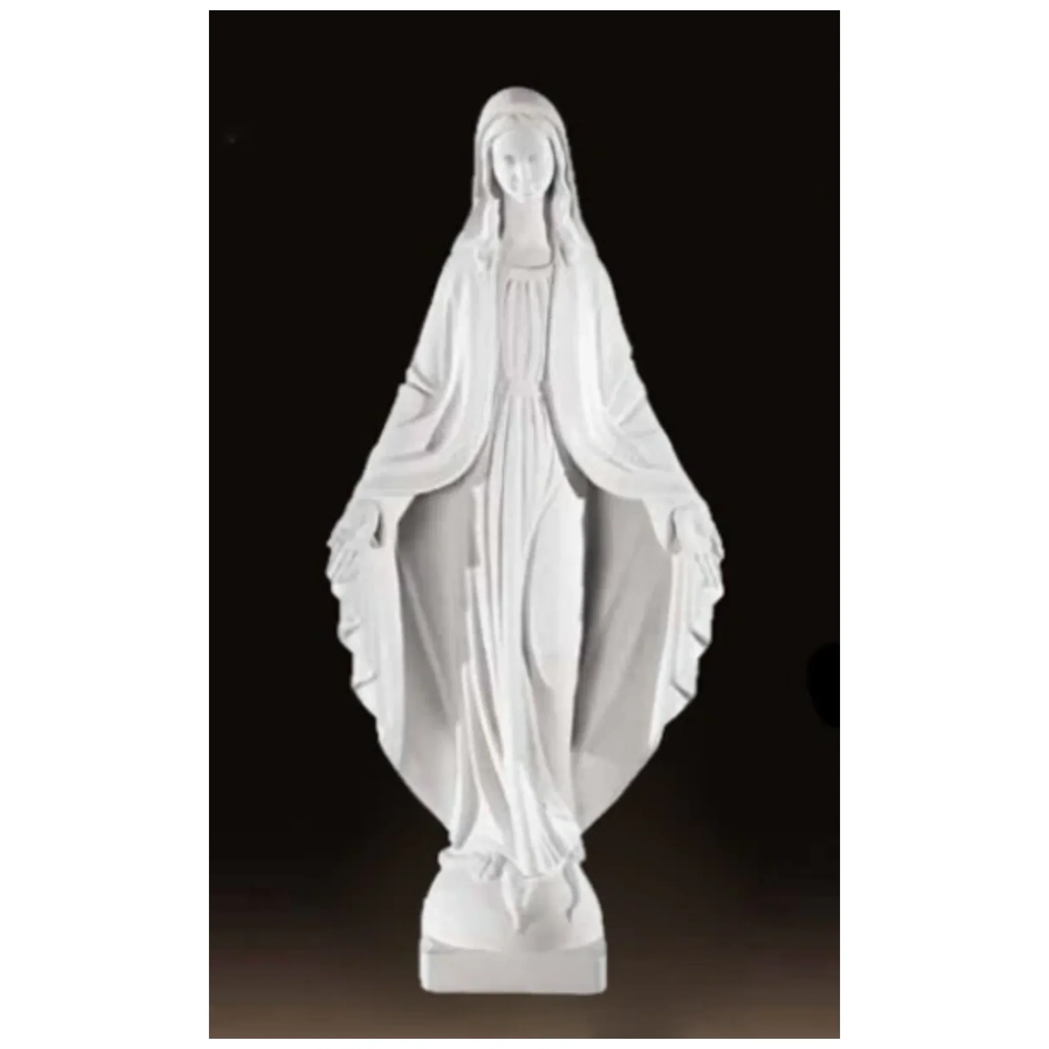 Immaculate Virgin Mary Bonded Marble Statue - Image 3