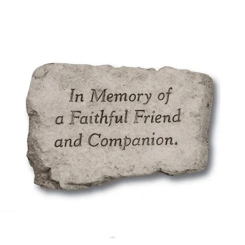 Memory of a Faithful Friend and Companion Garden Stone