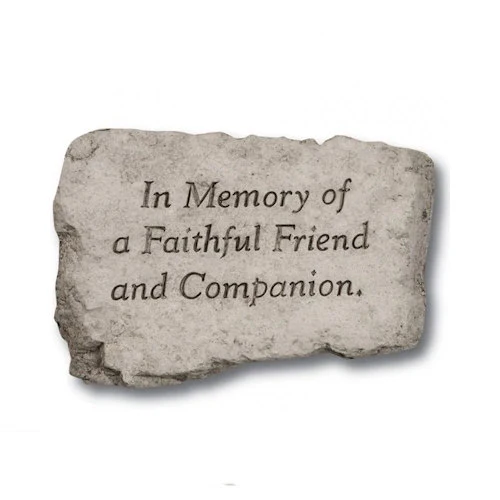 Memory of a Faithful Friend and Companion Garden Stone - Image 2