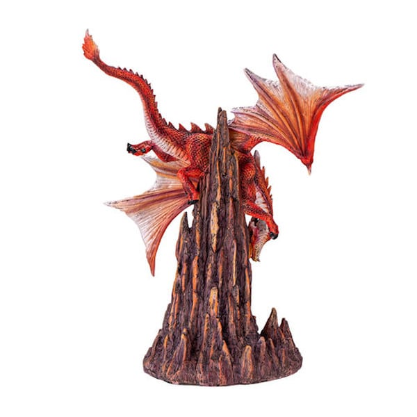 Inferno Guardian Fire Dragon Sculpture - Image 5