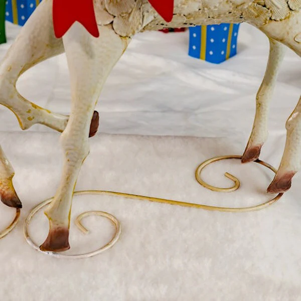 Iron Reindeer Christmas Pair 48"High - Image 7