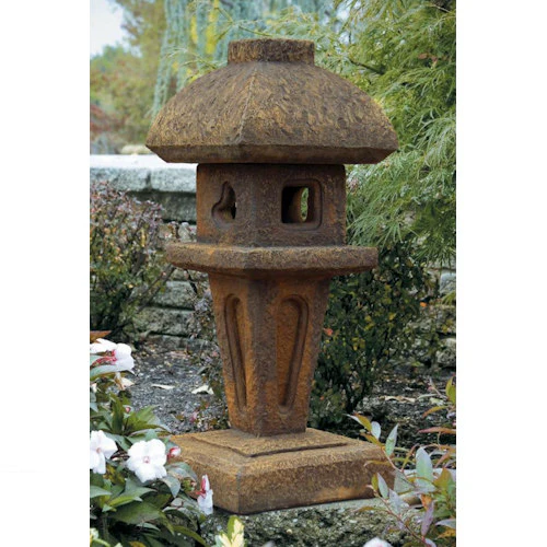 Jasmine Pagoda Garden Lantern Sculpture 28.25" High - Image 2