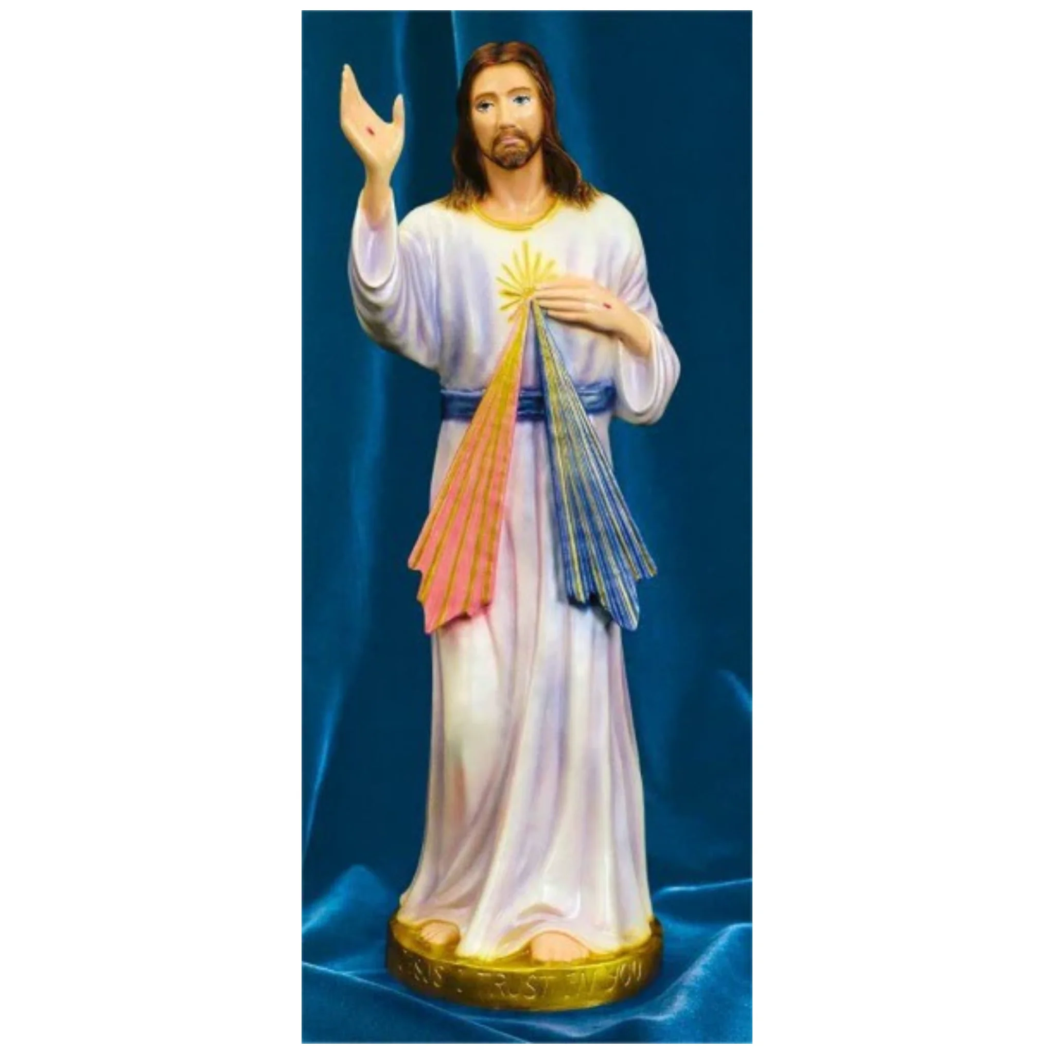 Jesus Of Divine Mercy, Colored 24" High