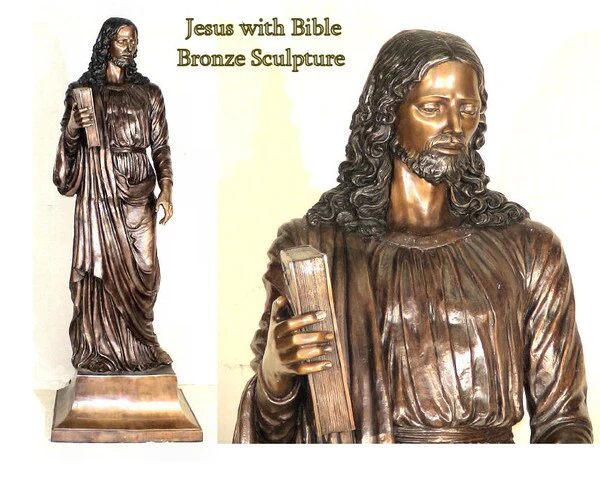 Joseph With Bible 90" H Life Size Bronze - Image 3