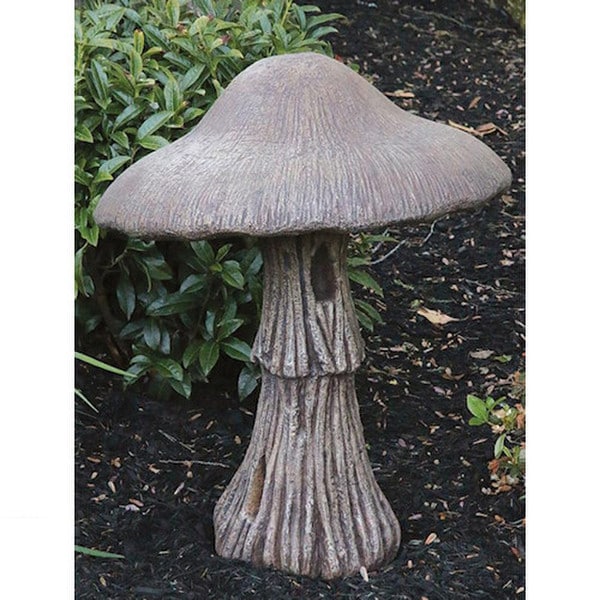 Kennett Mushroom Sculpture 26" High Cement