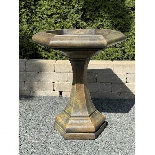 Kensington Pentagon Bird Bath Cement Garden