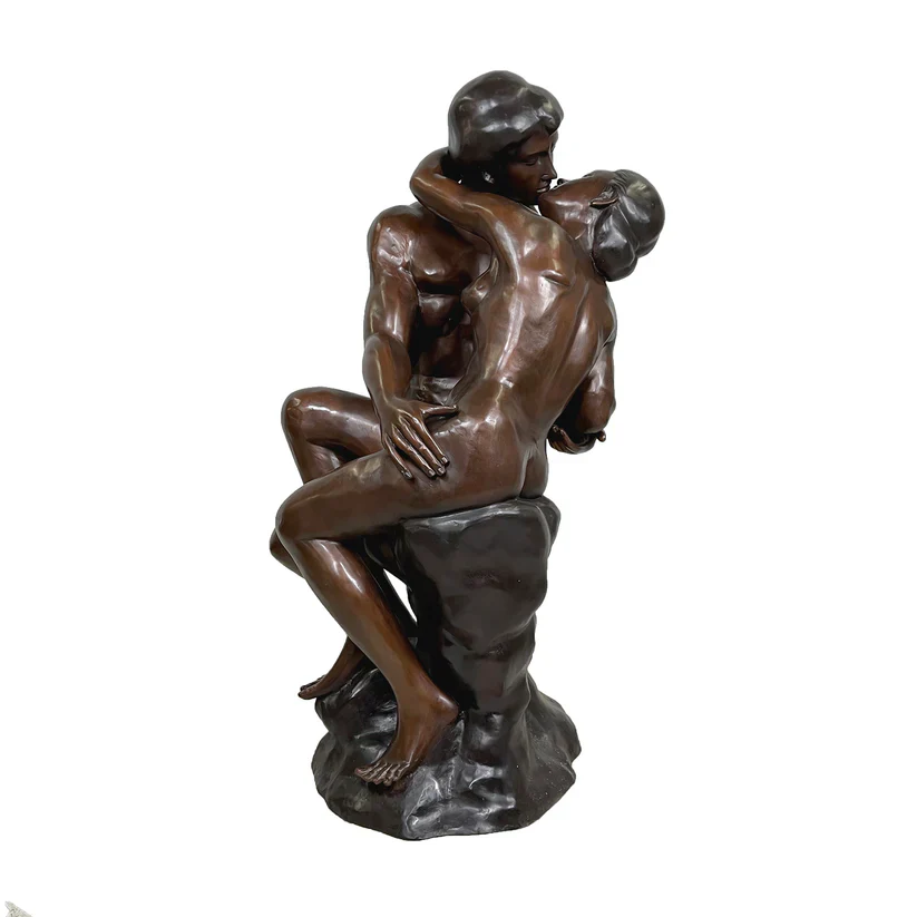 Kiss By Rodin Life Size Bronze Statue - Image 2