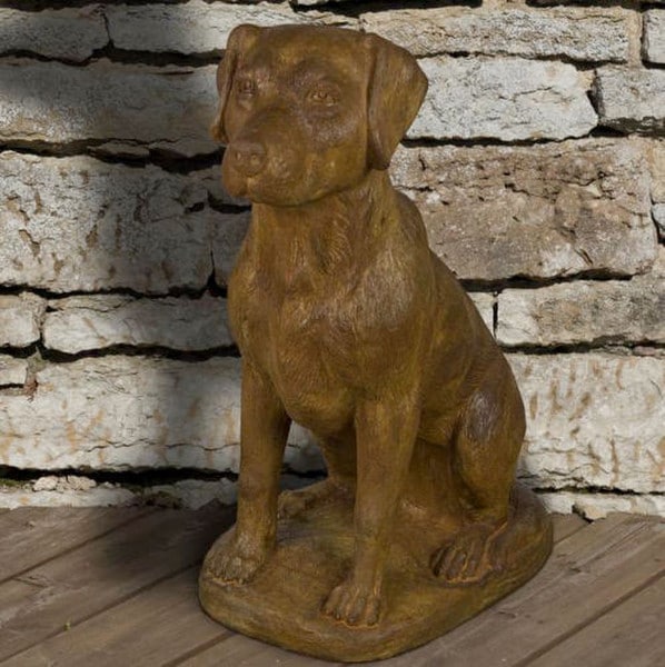 Labrador Cement Garden Statue 24" High