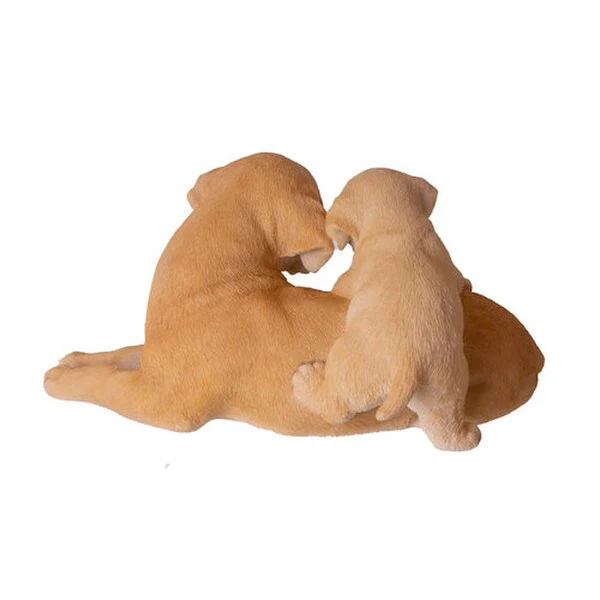 Labrador Mother with Puppy Figurine - Image 2