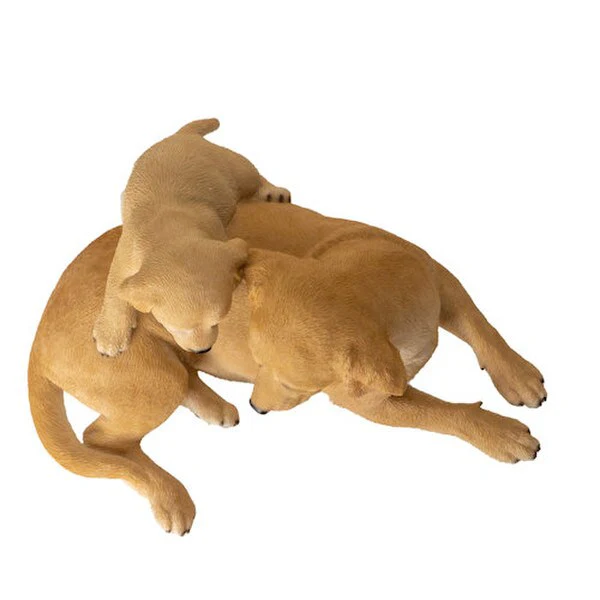 Labrador Mother with Puppy Figurine - Image 3