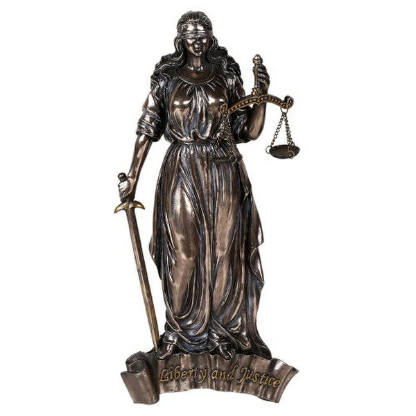 Lady Justice Wall Plaque Liberty and Justice