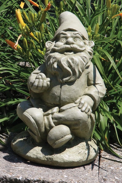 Lazy Daze Gnome with Snail Sculpture 12.5" H - Image 3