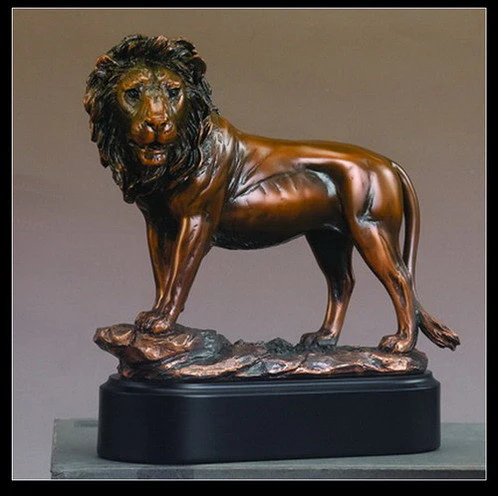 Lion Strength and Courage Statue 8.5" High
