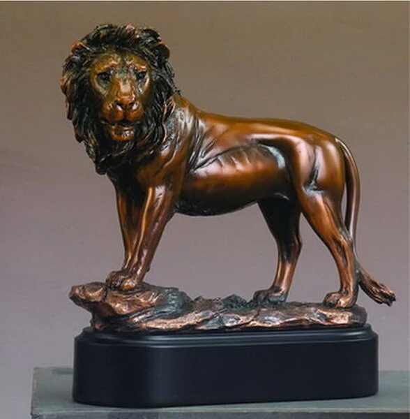 Lion Strength and Courage Statue 8.5" High - Image 3