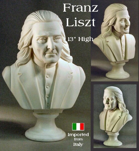 Liszt Franz Bust 12" High