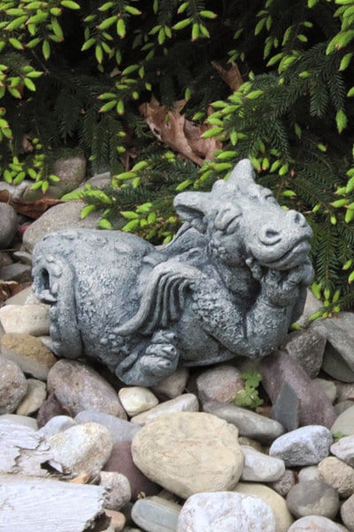 Little Dragon Dreamer Cast Stone Sculpture
