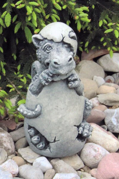 Little Dragon Hatching Perky Statue