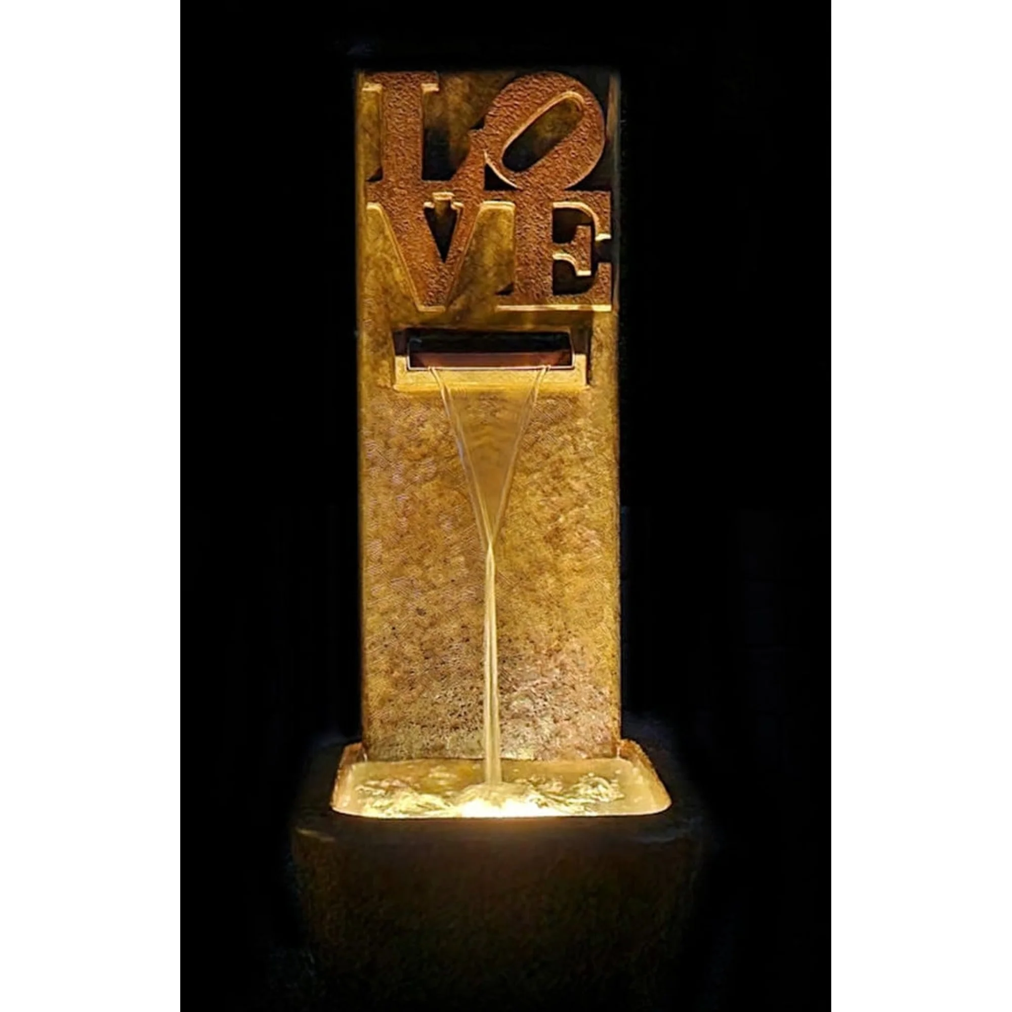 Love Wall Fountain With the Sculptural Word - Image 6