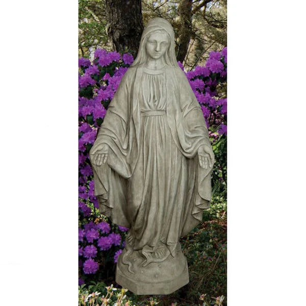 Blessed Mother Mary Cement Sculpture 36" High