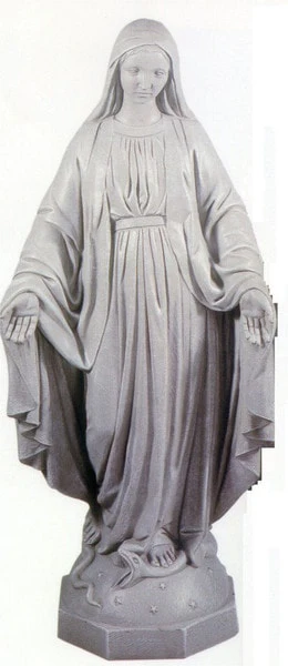 Blessed Mother Mary Cement Sculpture 36" High - Image 3