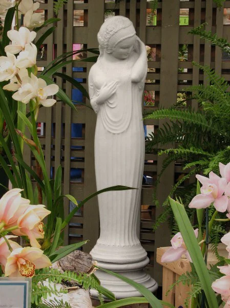 Magdalena With Base By Alfonzo Ianelli Sculpture Art Deco - Image 2
