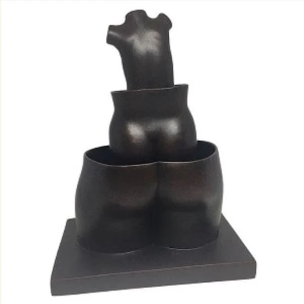 Magritte Female Nude Torso Statue Surreal - Image 2