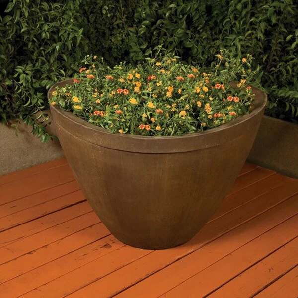 Majestic Stone Outdoor Planter Large 31.5" Tall - Image 2
