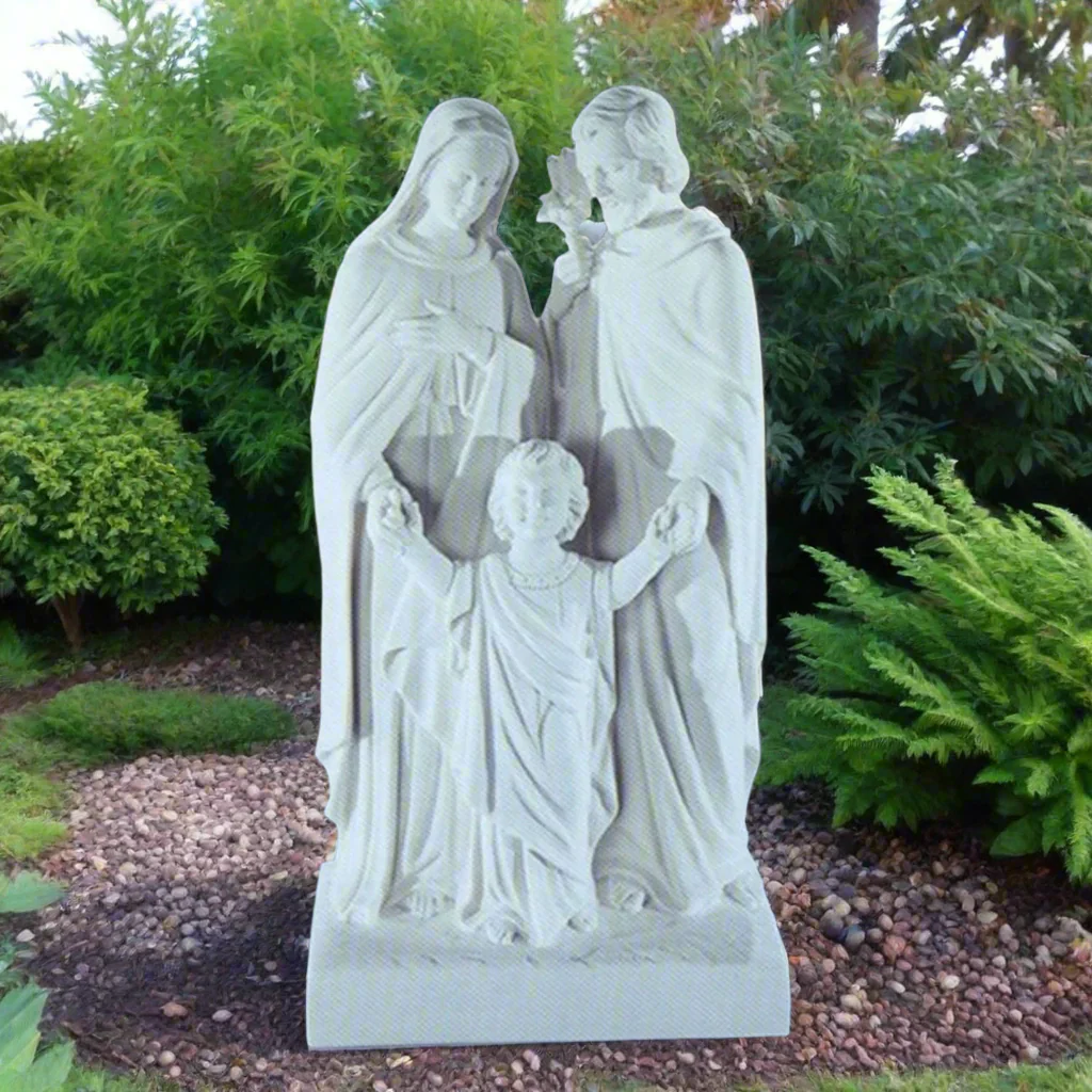 Marble Sacred Family 20" Tall - Image 2