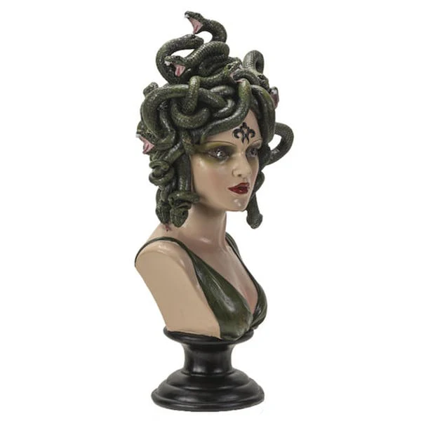 Medusa Bust with LED Lighted Eyes Statue - Image 5