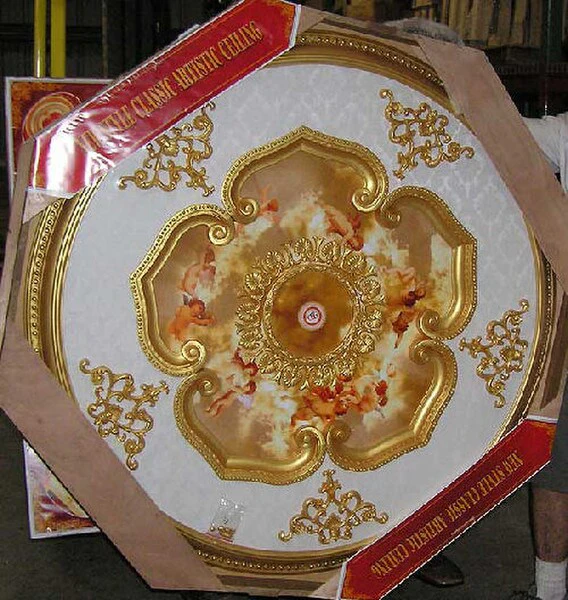 Rosette with Cherubs Ceiling Medallion Decorative Art