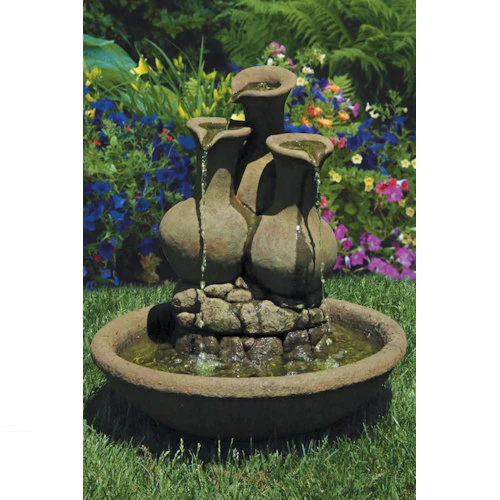 Milos Jugs Garden Fountain Cast Stone - Image 2