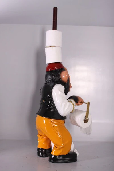 Monkey Toilet Paper Butler Sculpture - Image 4