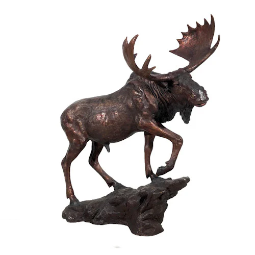 Moose Sculpture Bronze Large - Image 2