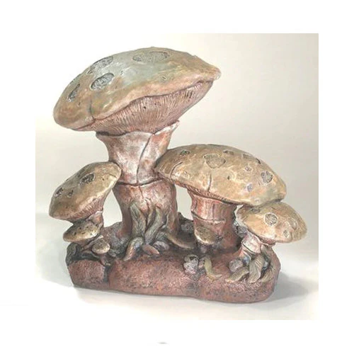 Mushroom Cluster Garden Statue 14" High - Image 2
