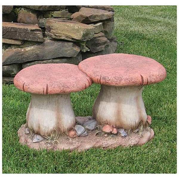 Mushroom Double Garden Seat Stool Sculpture
