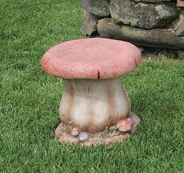 Mushroom Garden Seat Stool Sculpture - Image 2