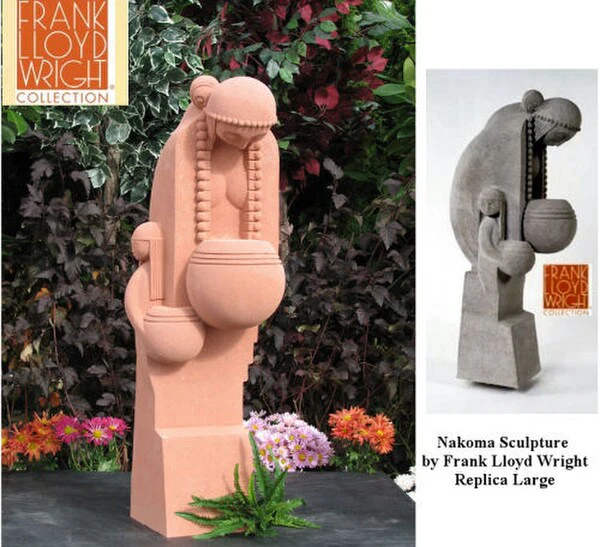 Nakoma Sculpture by Frank Lloyd Wright 36" Statue - Image 2
