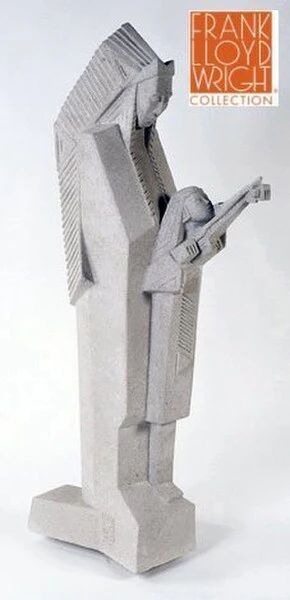 Nakomis Frank Lloyd Wright Garden Sculpture 54" High - Image 2