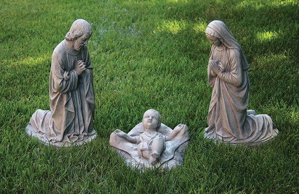 Nativity Set Small Mary Joseph and Baby Statues - Image 2