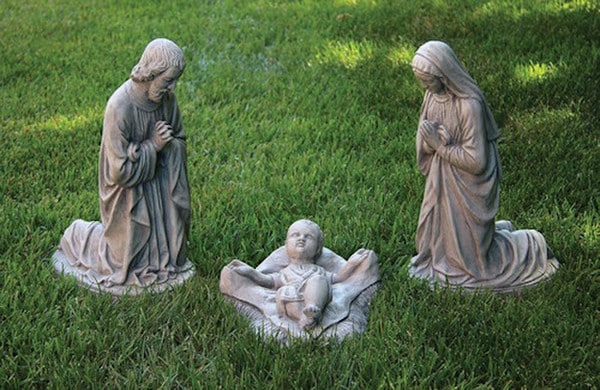Nativity Set Small Mary Joseph and Baby Statues - Image 3