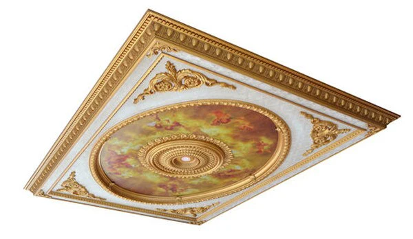 Neo Classical Rectangular Ceiling Medallion 95" - Image 3