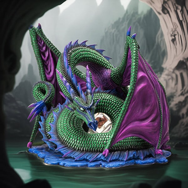 Nephtali's Aquatic Dragon Guardian Statue - Image 6
