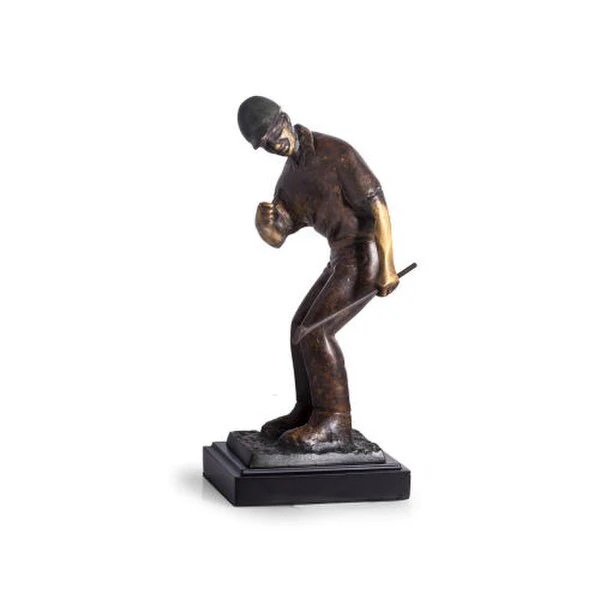 Nice Putt Sculpture Brass 10.5" High