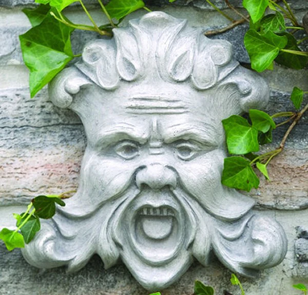 North Wind Wall Mask Plaque 11" High